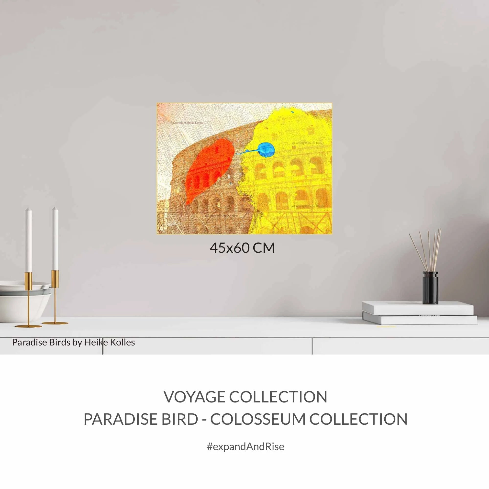 ACRYLIC ART DESIGN | PARADISE BIRD - VOYAGE - Colosseum Dreaming