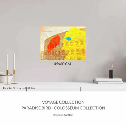 ACRYLIC ART DESIGN | PARADISE BIRD - VOYAGE - Colosseum Dreaming