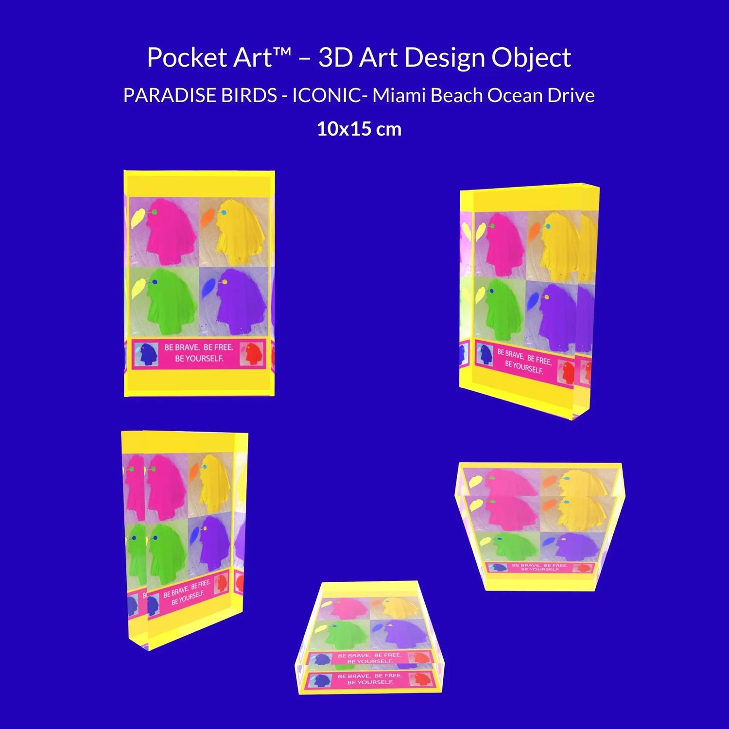 POCKET ART™ – ART2GO | The PARADISE BIRDS | ICONIC - New York Times Square &amp; Milan