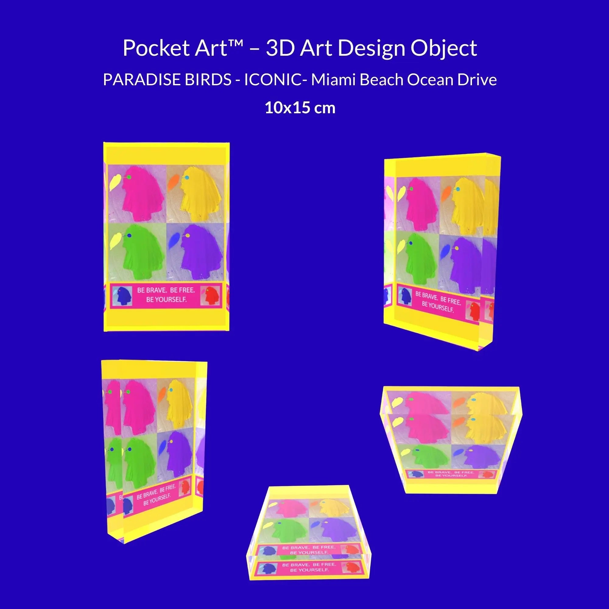 POCKET ART™ – ART2GO | The PARADISE BIRDS | ICONIC - New York Times Square &amp; Milan