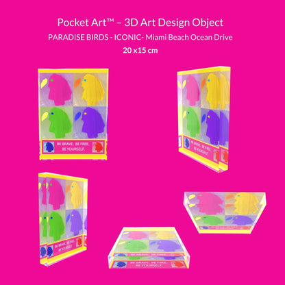 POCKET ART™ – ART2GO | The PARADISE BIRDS | ICONIC - New York Times Square &amp; Milan