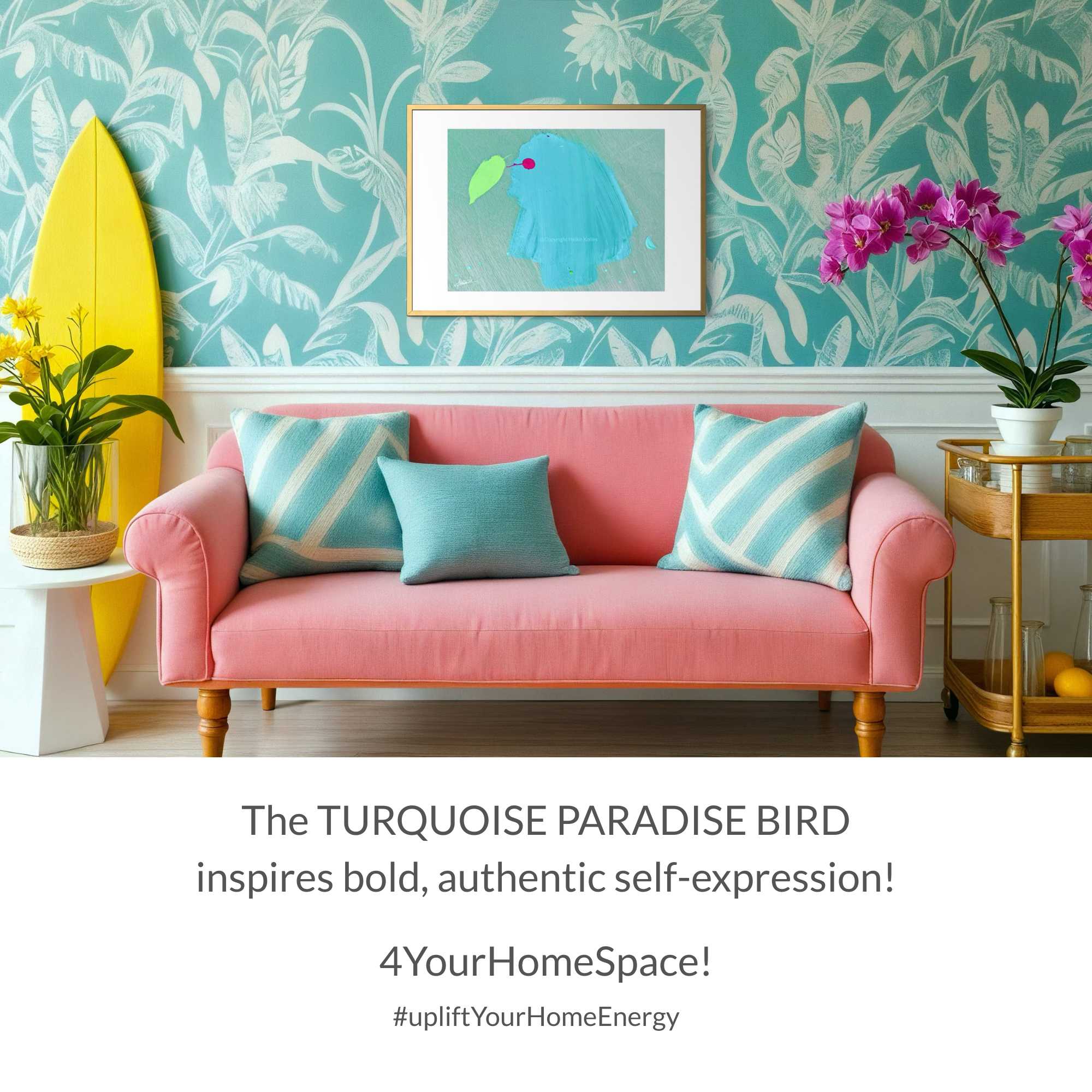 ART PRINT | TURQUOISE BIRD