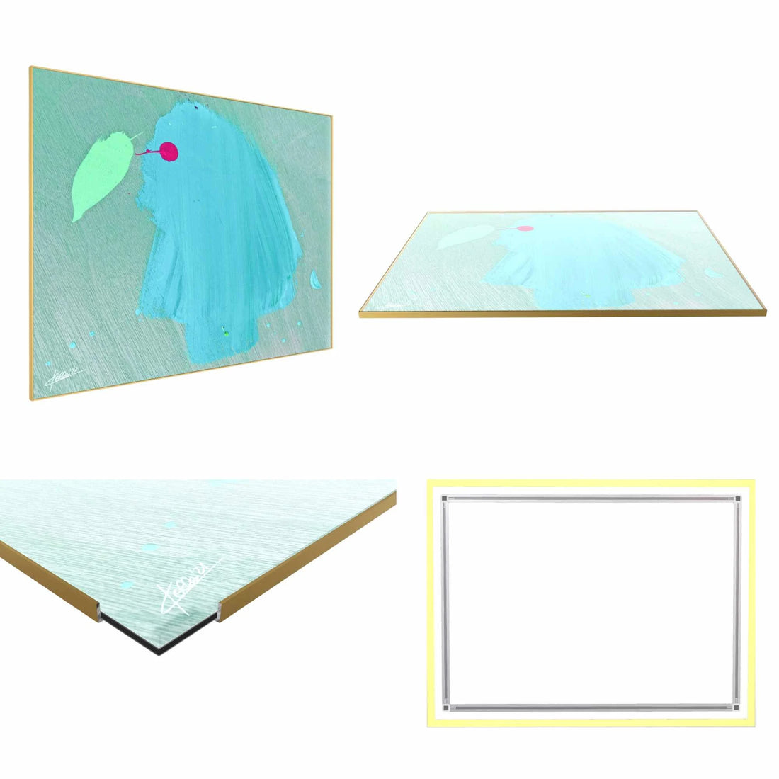 TURQUOISE PARADISE BIRD – Vibrant Gallery Fine Art Photo Print under Acrylic Glass