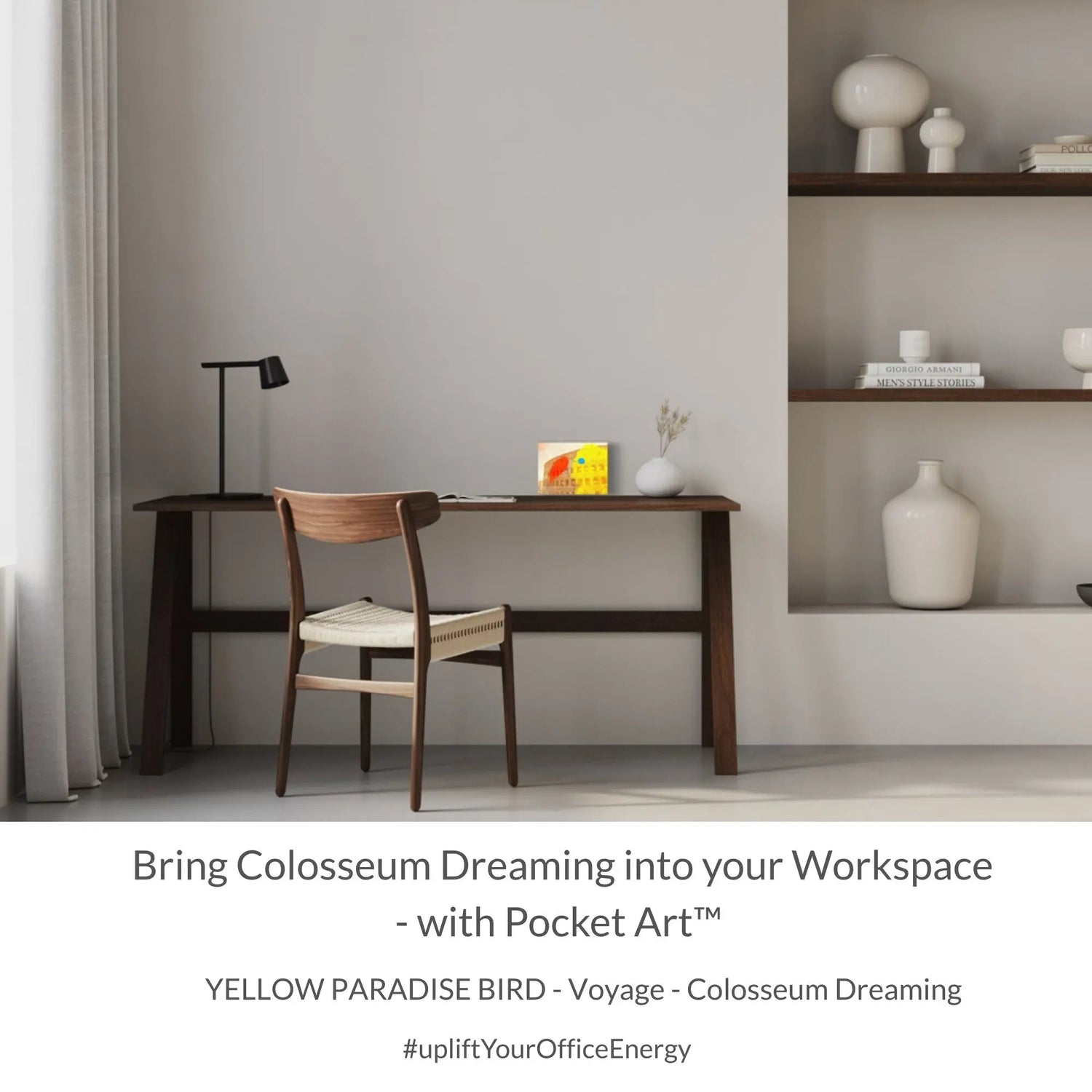 POCKET ART™ – ART2GO | YELLOW PARADISE BIRD - VOYAGE - Colosseum Dreaming