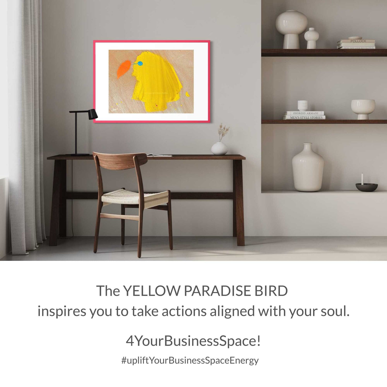 ART PRINT | YELLOW PARADISE BIRD