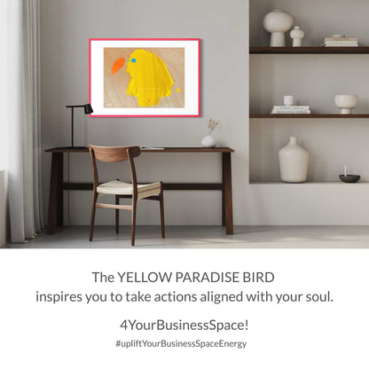 ART PRINT | YELLOW PARADISE BIRD