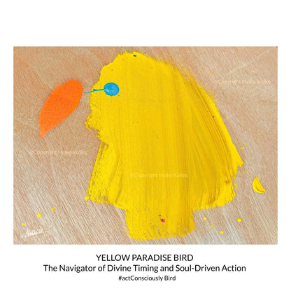 ART PRINT | YELLOW PARADISE BIRD