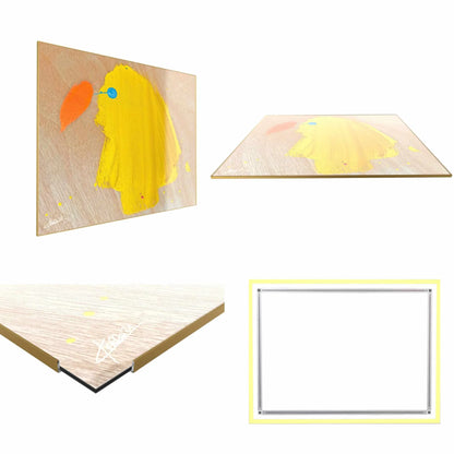 ACRYLIC ART DESIGN | YELLOW PARADISE BIRD