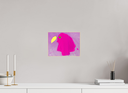 28 x 21 cm, SLIM LINE FRAME ACRYLIC ART DESIGN | PINK PARADISE BIRD