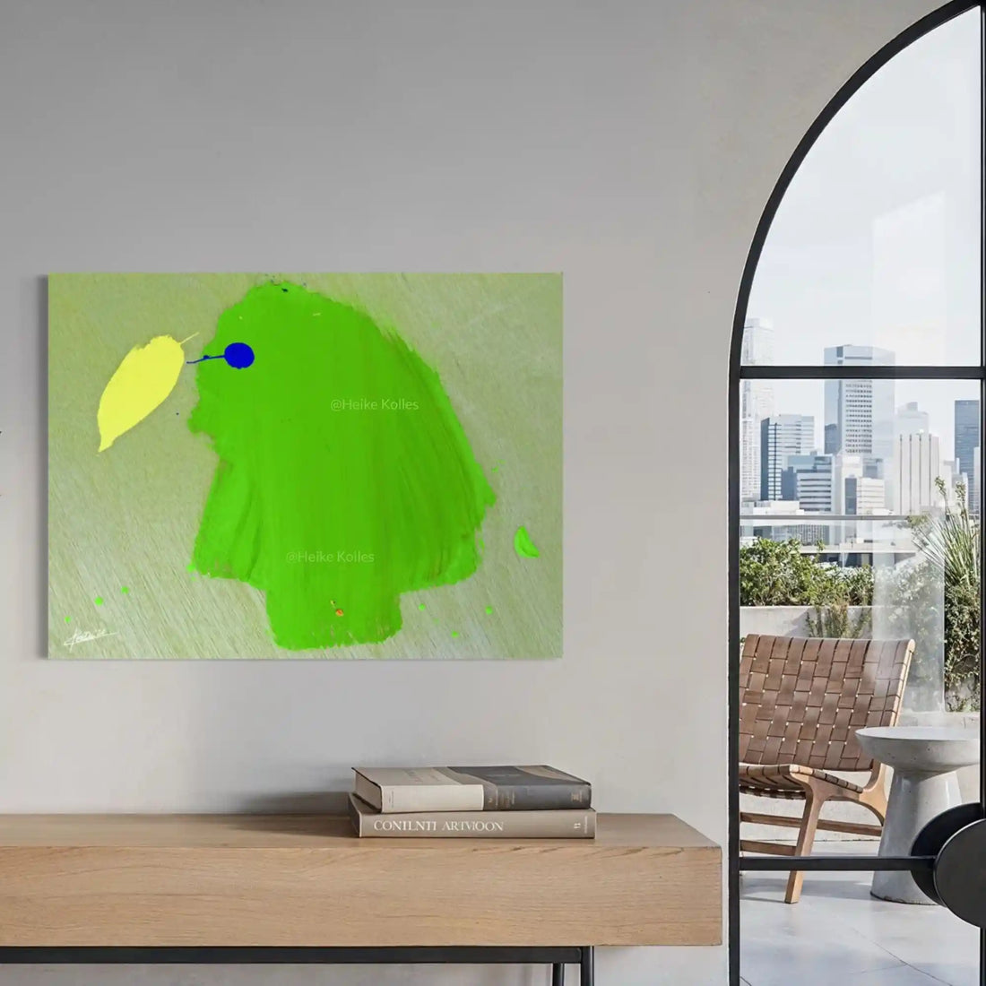 GREEN PARADISE BIRD – Vibrant Gallery Fine Art Photo Print under Acrylic Glass